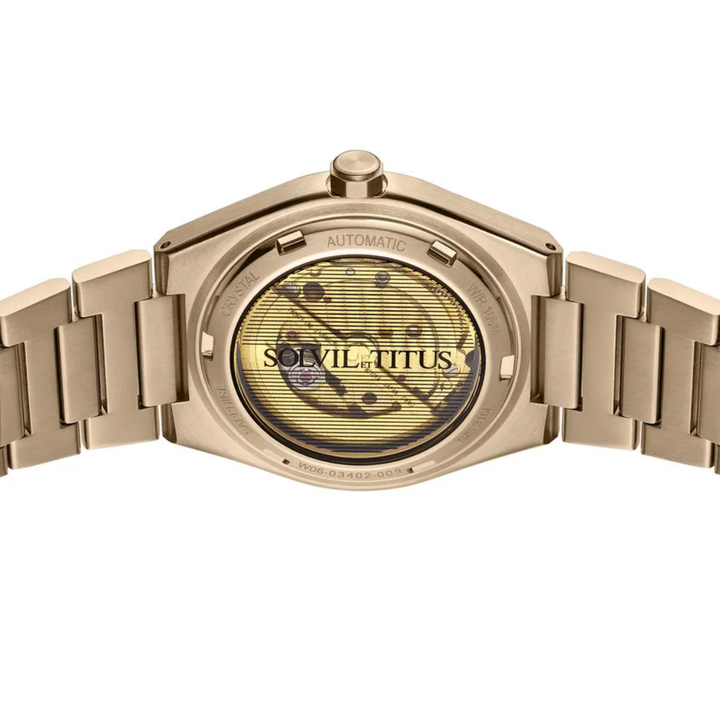 SOLVIL ET TITUS VINYL W06-03402-009 AUTOMATIC MEN WATCH