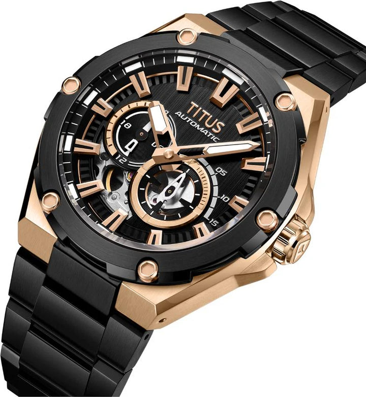 SOLVIL ET TITUS VOYAGER W06-03410-003 MULTI-FUNCTION AUTOMATIC MEN WATCH