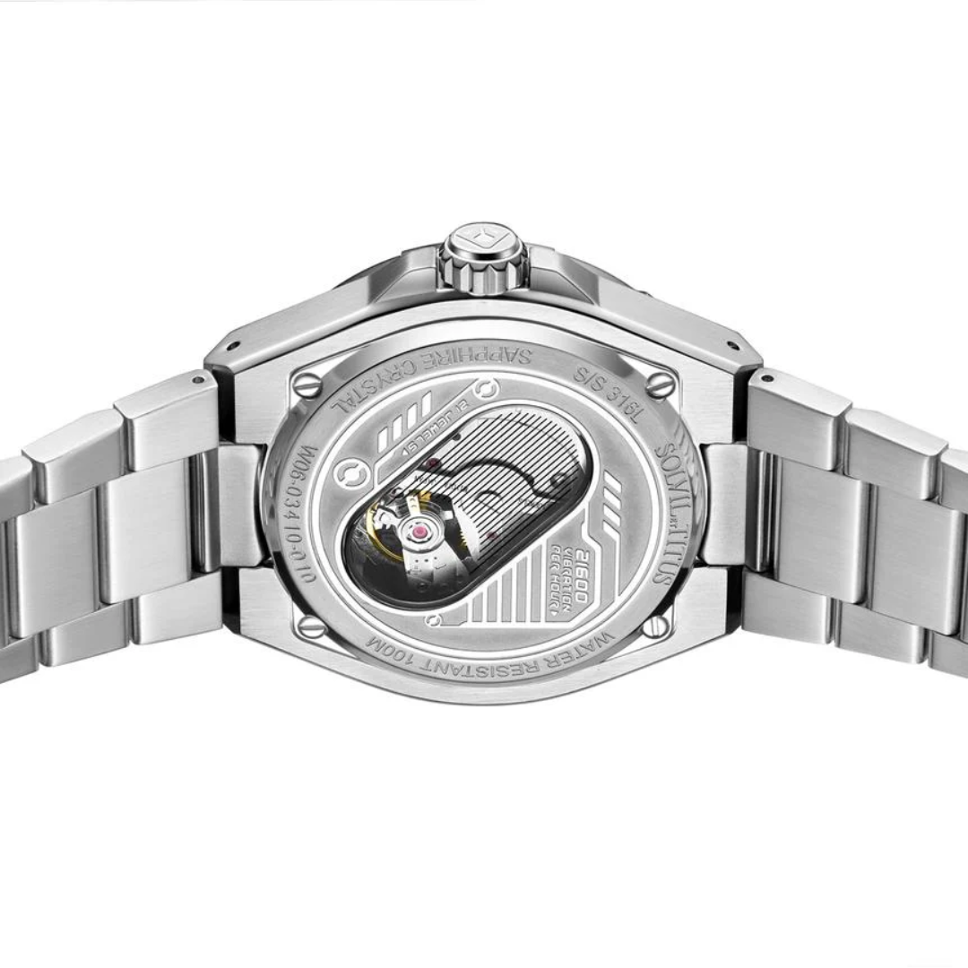 SOLVIL ET TITUS VOYAGER W06-03410-010 MULTI-FUNCTION AUTOMATIC MEN WATCH