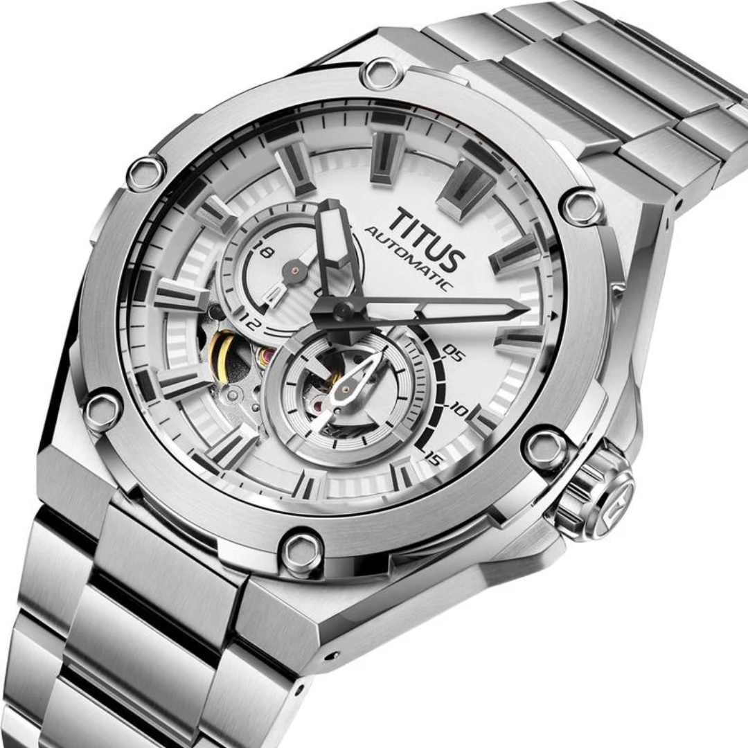 SOLVIL ET TITUS VOYAGER W06-03410-011 MULTI-FUNCTION AUTOMATIC MEN WATCH