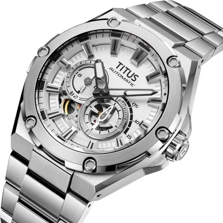 SOLVIL ET TITUS VOYAGER W06-03410-011 MULTI-FUNCTION AUTOMATIC MEN WATCH