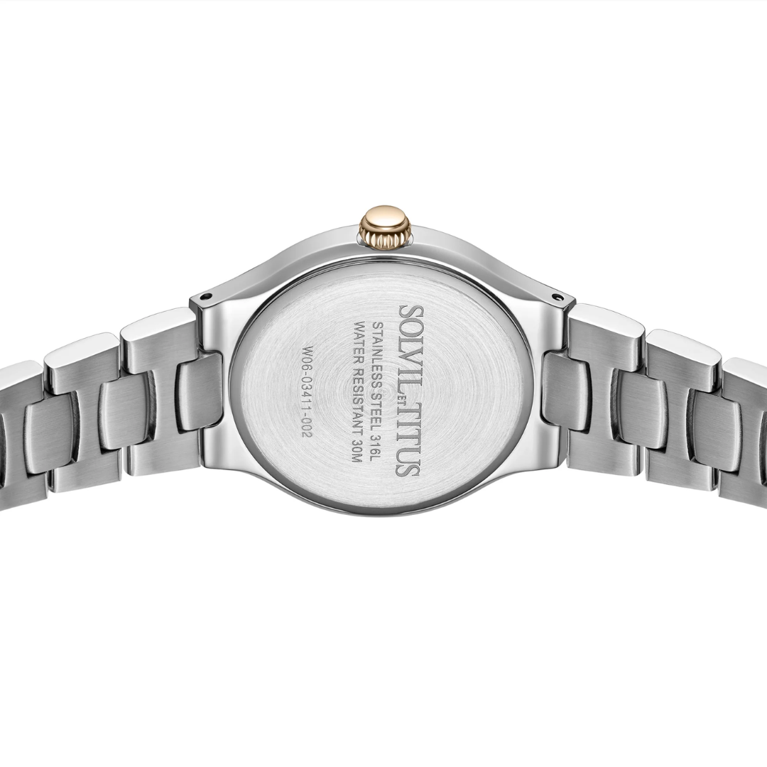 SOLVIL ET TITUS FAIR LADY W06-03411-002 3 HANDS QUARTZ WOMEN WATCH