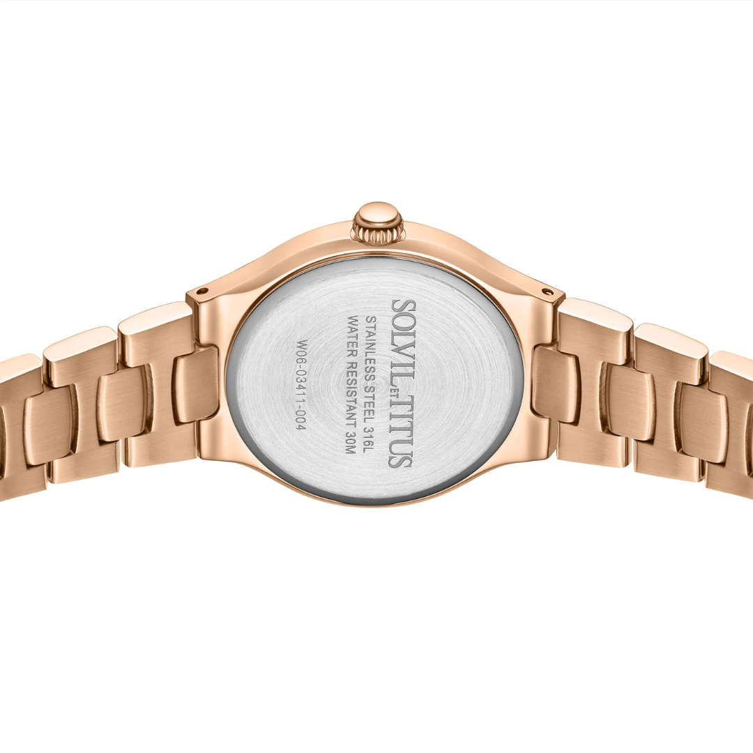 SOLVIL ET TITUS FAIR LADY W06-03411-004 3 HANDS QUARTZ WOMEN WATCH