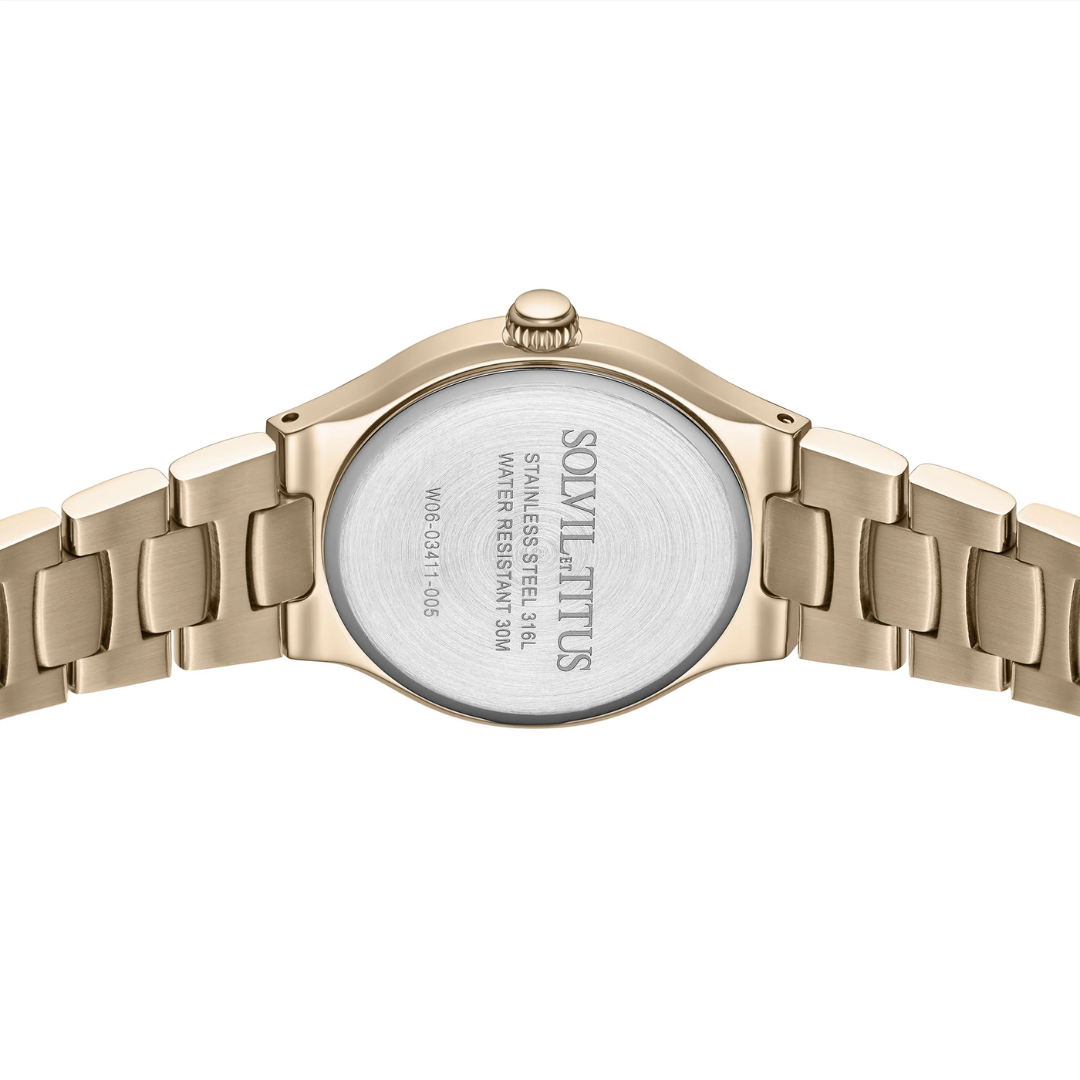 SOLVIL ET TITUS FAIR LADY W06-03411-005 3 HANDS QUARTZ WOMEN WATCH