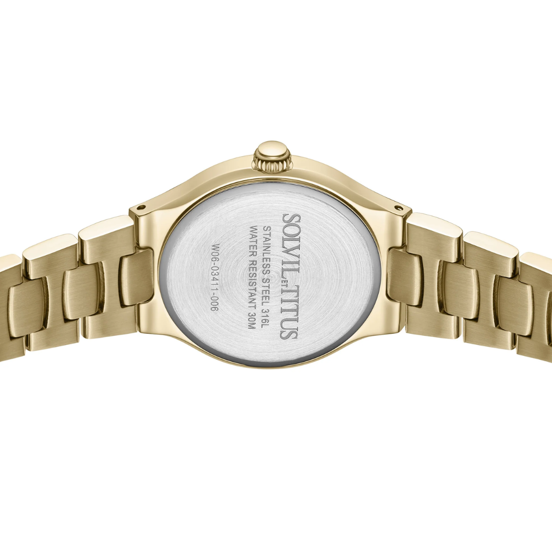 SOLVIL ET TITUS FAIR LADY W06-03411-006 3 HANDS QUARTZ WOMEN WATCH