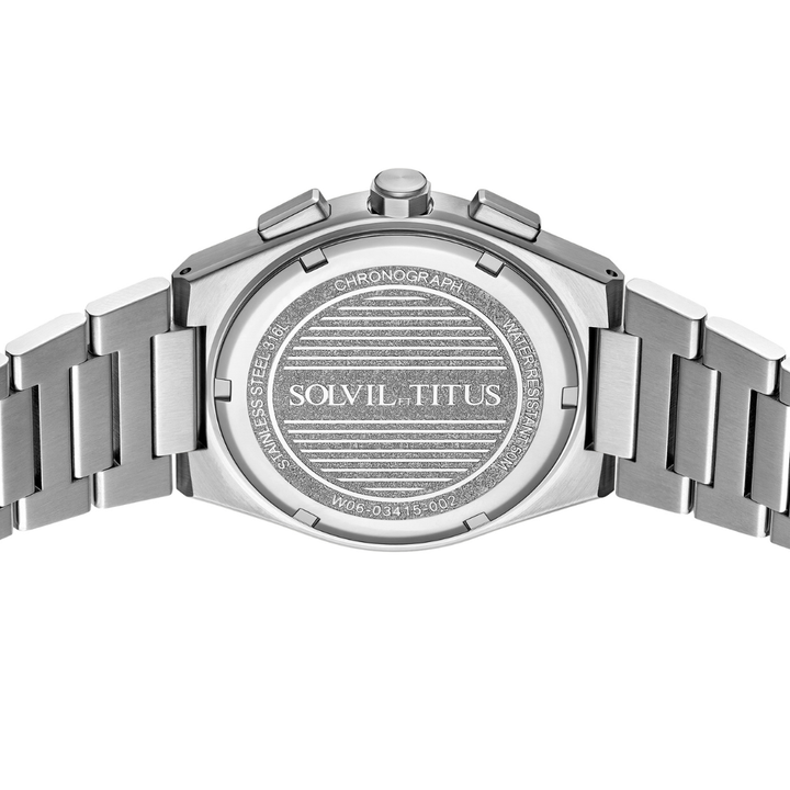 SOLVIL ET TITUS VINYL W06-03415-002 CHRONOGRAPH QUARTZ MEN WATCH