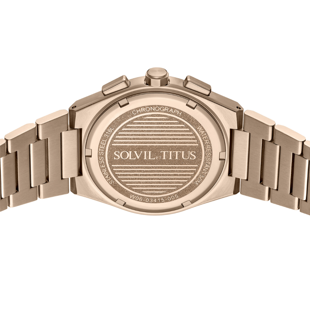 SOLVIL ET TITUS VINYL W06-03415-005 CHRONOGRAPH QUARTZ MEN WATCH