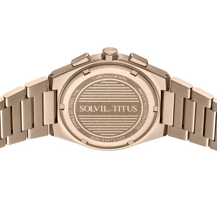 SOLVIL ET TITUS VINYL W06-03415-005 CHRONOGRAPH QUARTZ MEN WATCH