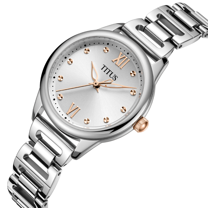 SOLVIL ET TITUS FAIR LADY W06-03425-002 3 HANDS QUARTZ WOMEN WATCH