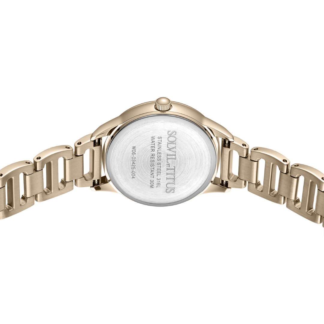 SOLVIL ET TITUS FAIR LADY W06-03425-004 3 HANDS QUARTZ WOMEN WATCH