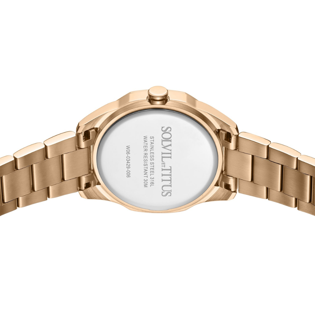 SOLVIL ET TITUS FASHIONISTA W06-03429-005 MULTI-FUNCTION QUARTZ WOMEN WATCH