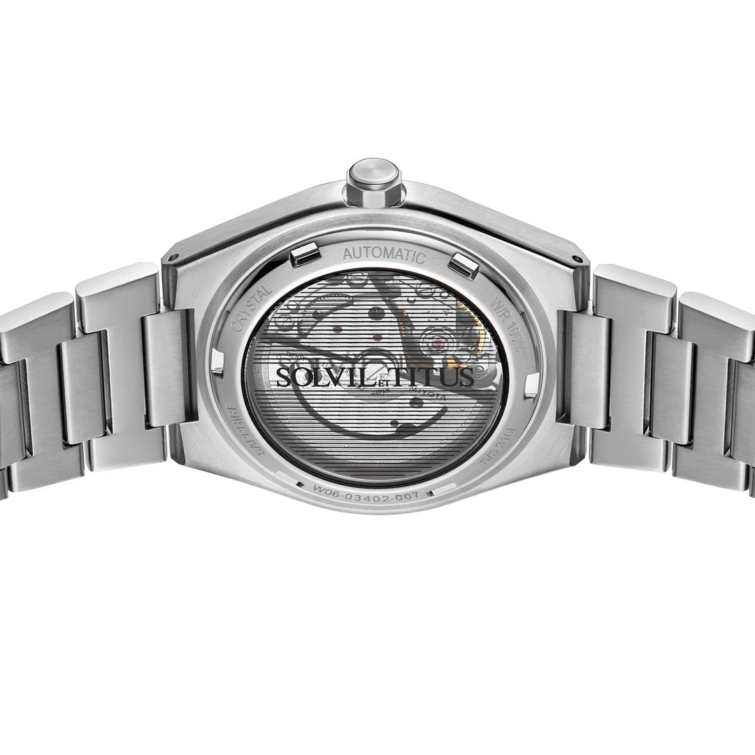 SOLVIL ET TITUS VINYL W06-03402-007 AUTOMATIC MEN WATCH