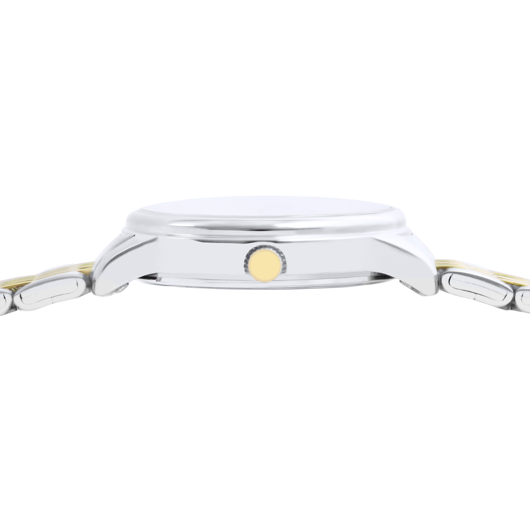 Alba AG8Q75X gold crown and case detail — women&