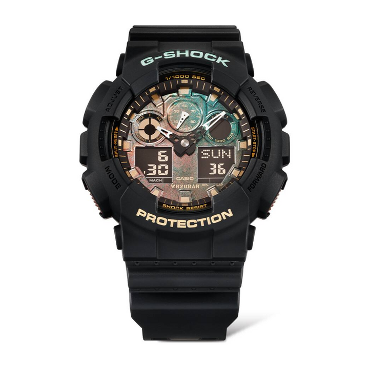 CASIO G-SHOCK GA-100RC-1ADR ANALOG-DIGITAL BLACK WATCH