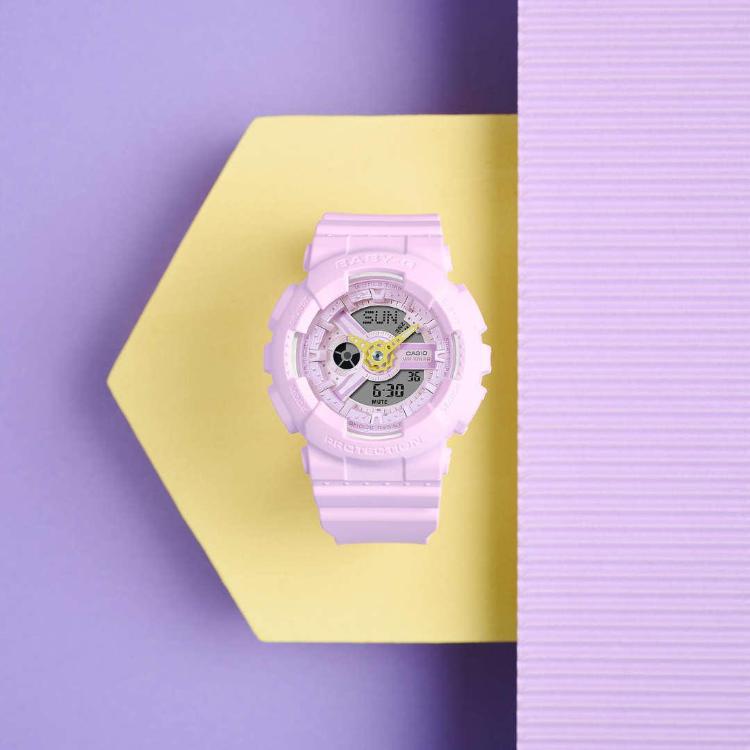 CASIO BABY-G BA-110AH-6ADR ANALOG-DIGITAL PURPLE WATCH