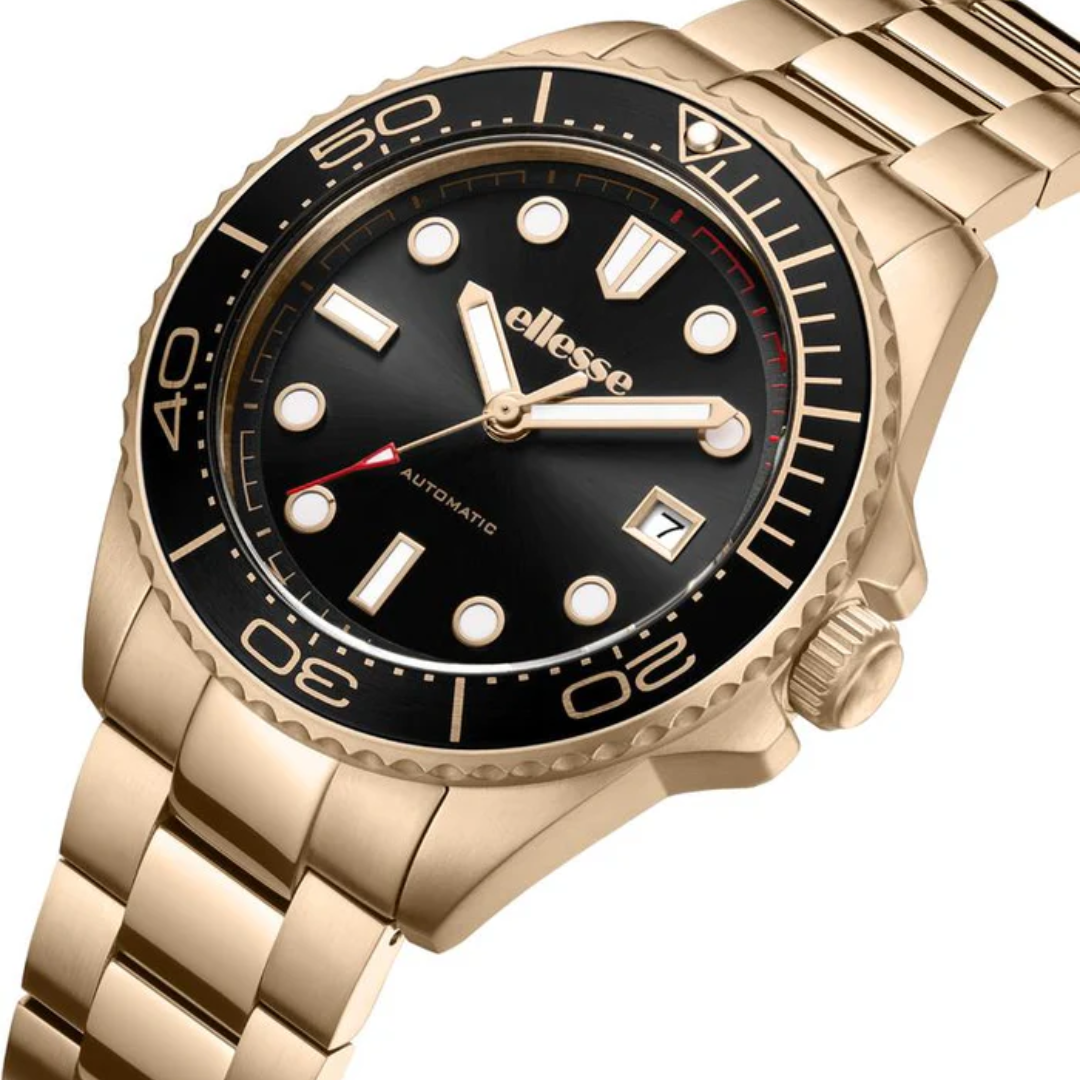 ELLESSE MASSIMO W03-00860-006 3 HANDS DATE AUTOMATIC MEN WATCH