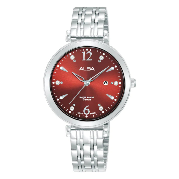 ALBA AH7BW3X QUARTZ 3 HANDS DATE WOMEN WATCH
