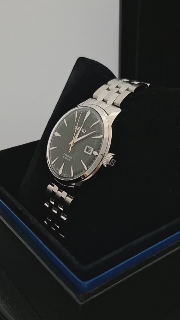 SEIKO PRESAGE SRPE15J1 COCKTAIL TIME "MOCKINGBIRD" AUTOMATIC MEN WATCH
