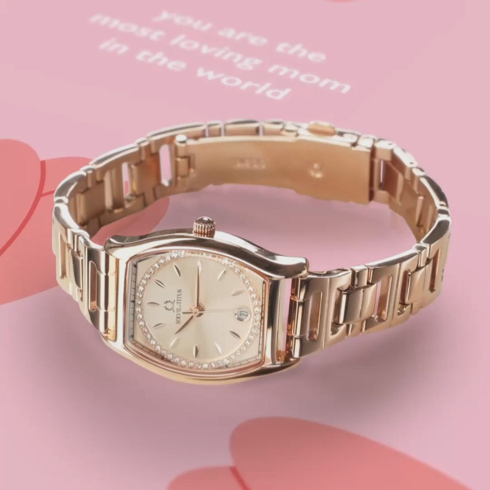 SOLVIL ET TITUS BARISTA W06-03326-012 3 HANDS DATE QUARTZ WOMEN WATCH