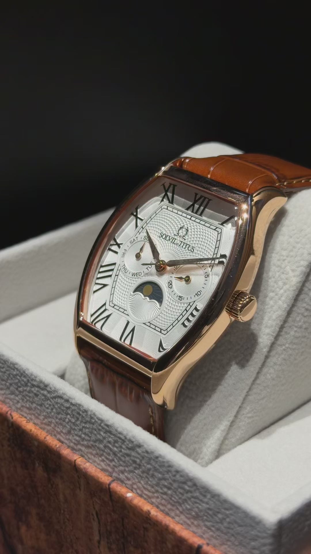 SOLVIL ET TITUS BARISTA W06-03219-003 MULTI-FUNCTION QUARTZ MEN WATCH