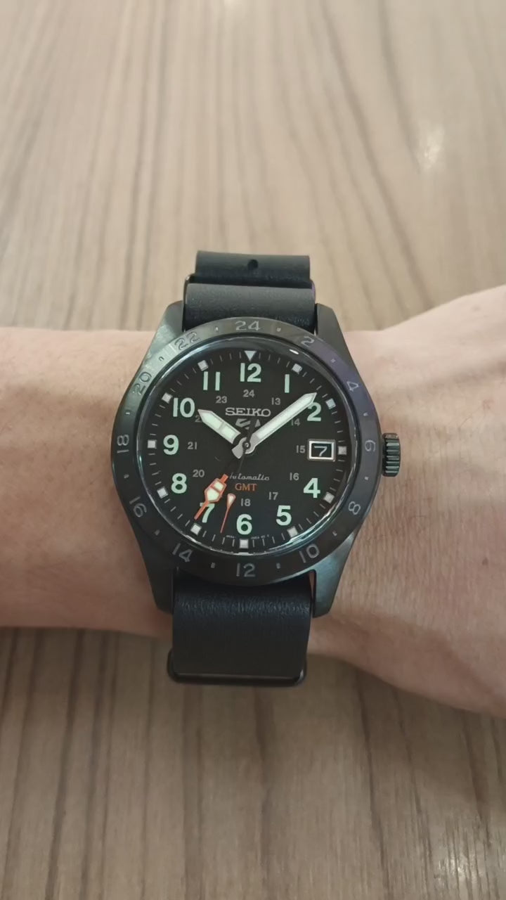 SEIKO 5 SPORTS SSK025K1 FIELD DECEPTION MECHANICAL GMT MEN WATCH