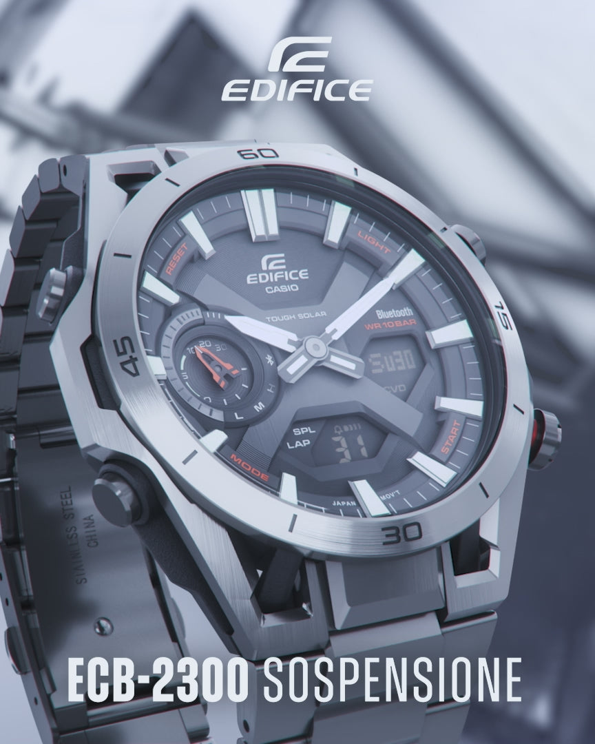 CASIO EDIFICE ECB-2300D-1ADF SOSPENSIONE MEN WATCH