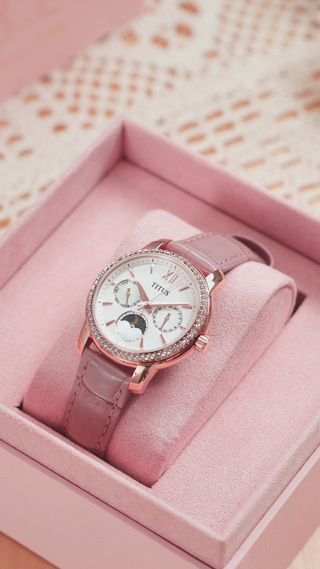 SOLVIL ET TITUS DEVOT W06-03263-006 MULTI-FUNCTION QUARTZ WOMEN WATCH