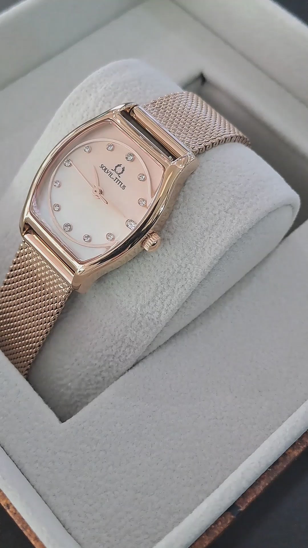 SOLVIL ET TITUS BARISTA W06-03384-008 3 HANDS QUARTZ WOMEN WATCH
