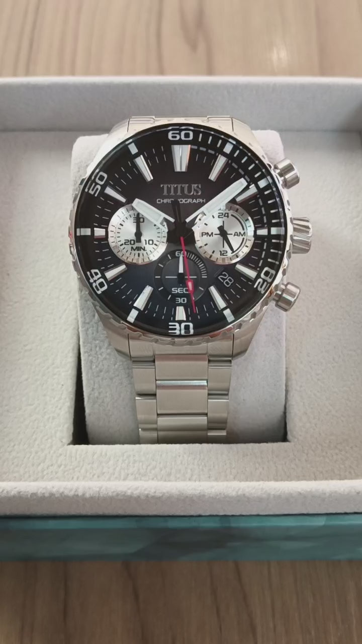 SOLVIL ET TITUS SABER W06-03364-002 CHRONOGRAPH QUARTZ MEN WATCH