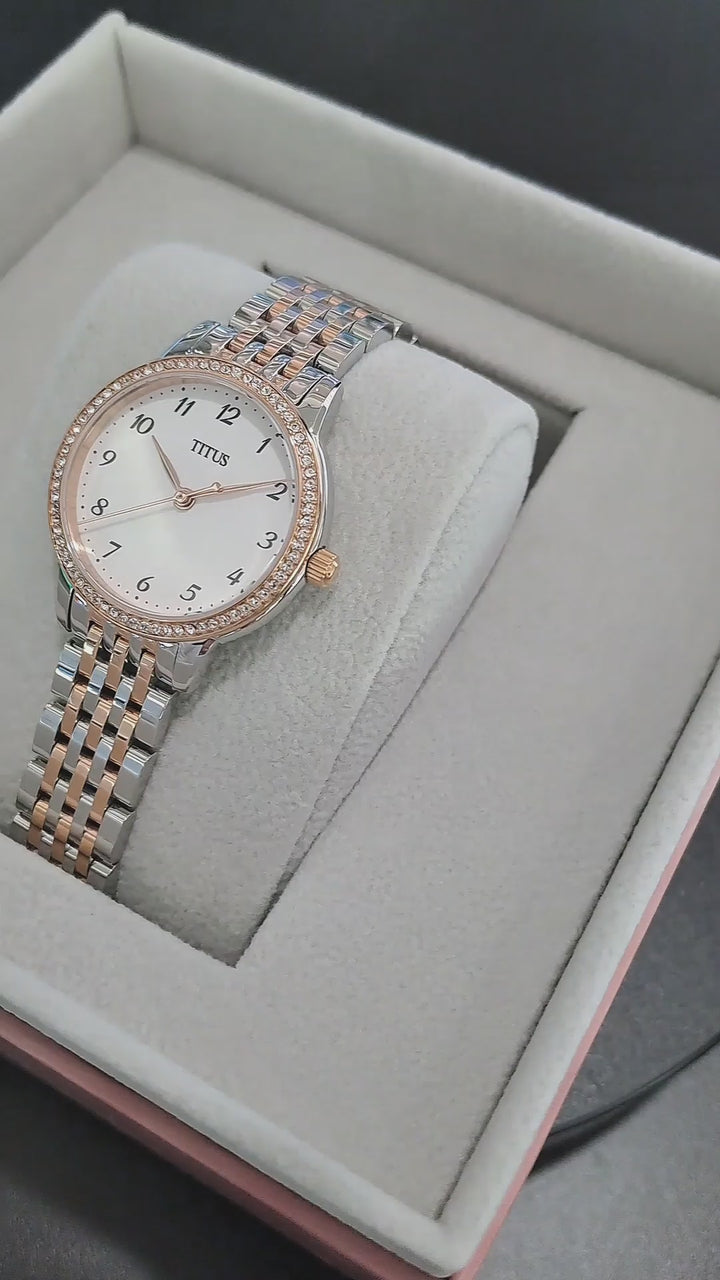 SOLVIL ET TITUS FAIR LADY W06-03374-002 3 HANDS QUARTZ WOMEN WATCH