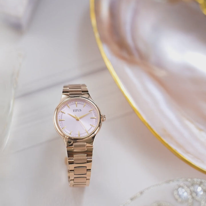 SOLVIL ET TITUS FAIR LADY W06-03411-005 3 HANDS QUARTZ WOMEN WATCH
