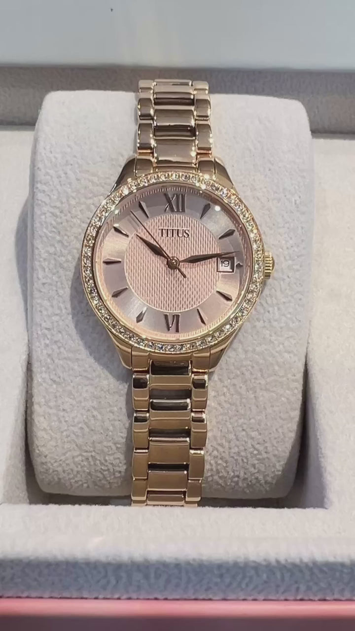 SOLVIL ET TITUS FAIR LADY W06-03354-002 3 HANDS DATE QUARTZ WOMEN WATCH