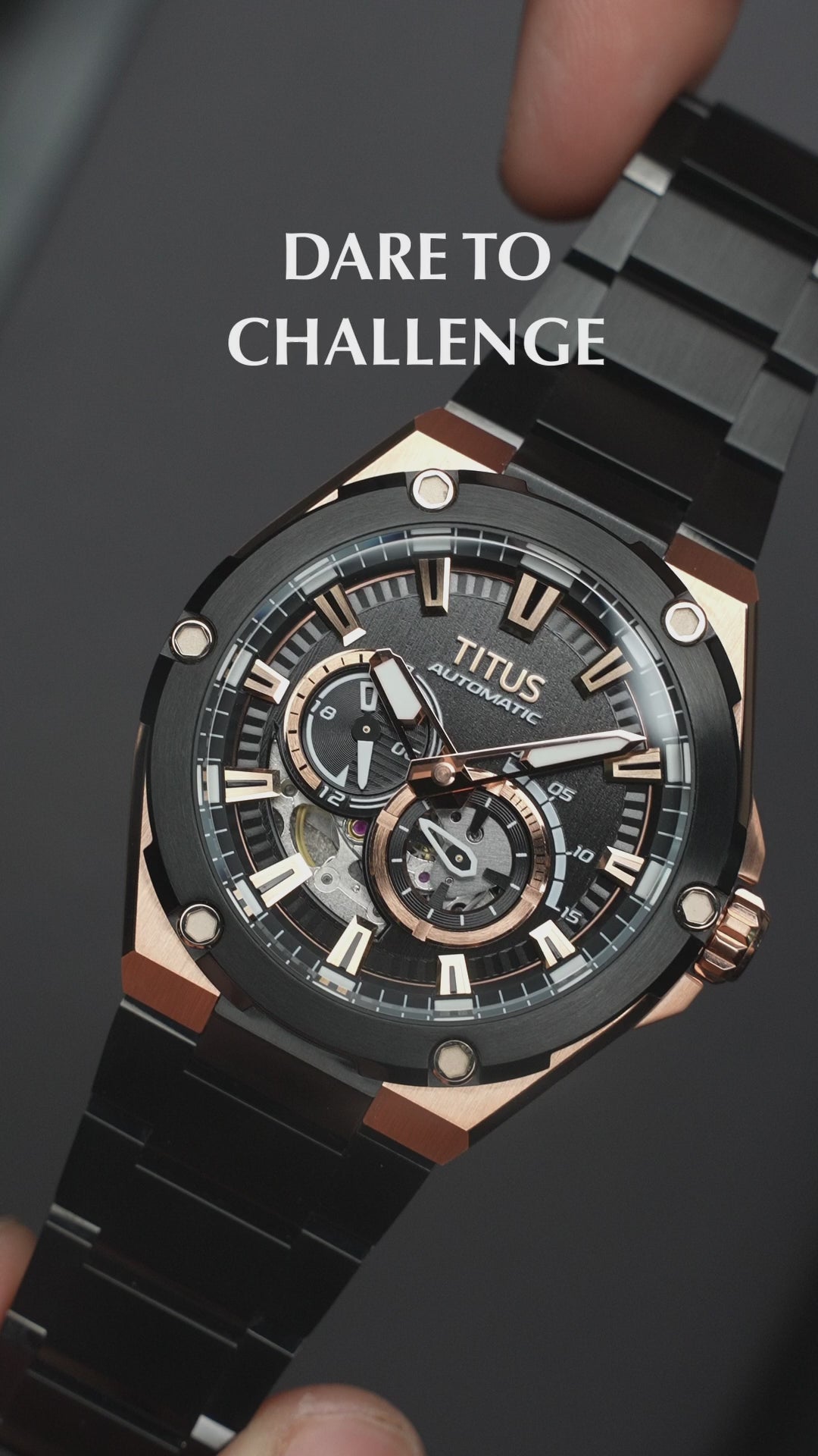 SOLVIL ET TITUS VOYAGER W06-03410-003 MULTI-FUNCTION AUTOMATIC MEN WATCH