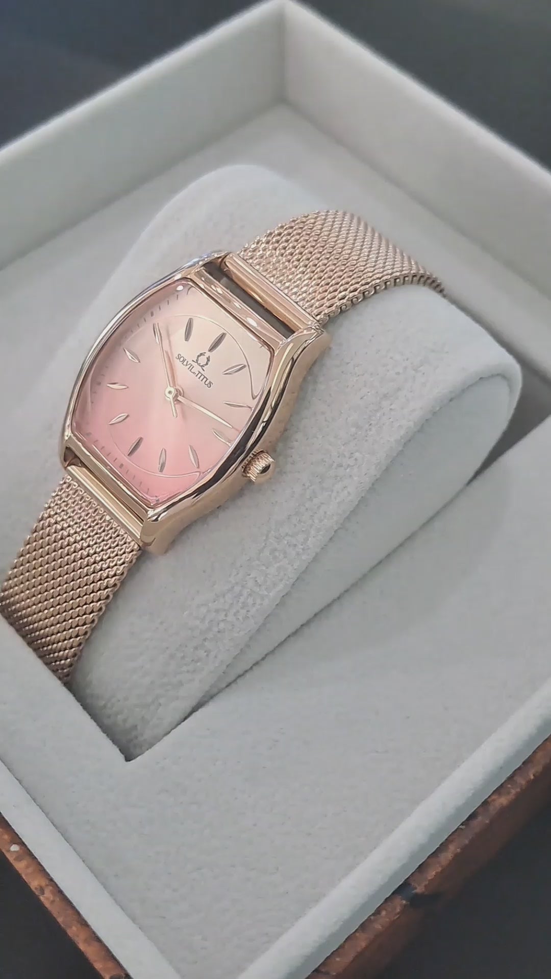 SOLVIL ET TITUS BARISTA W06-03384-007 3 HANDS QUARTZ WOMEN WATCH