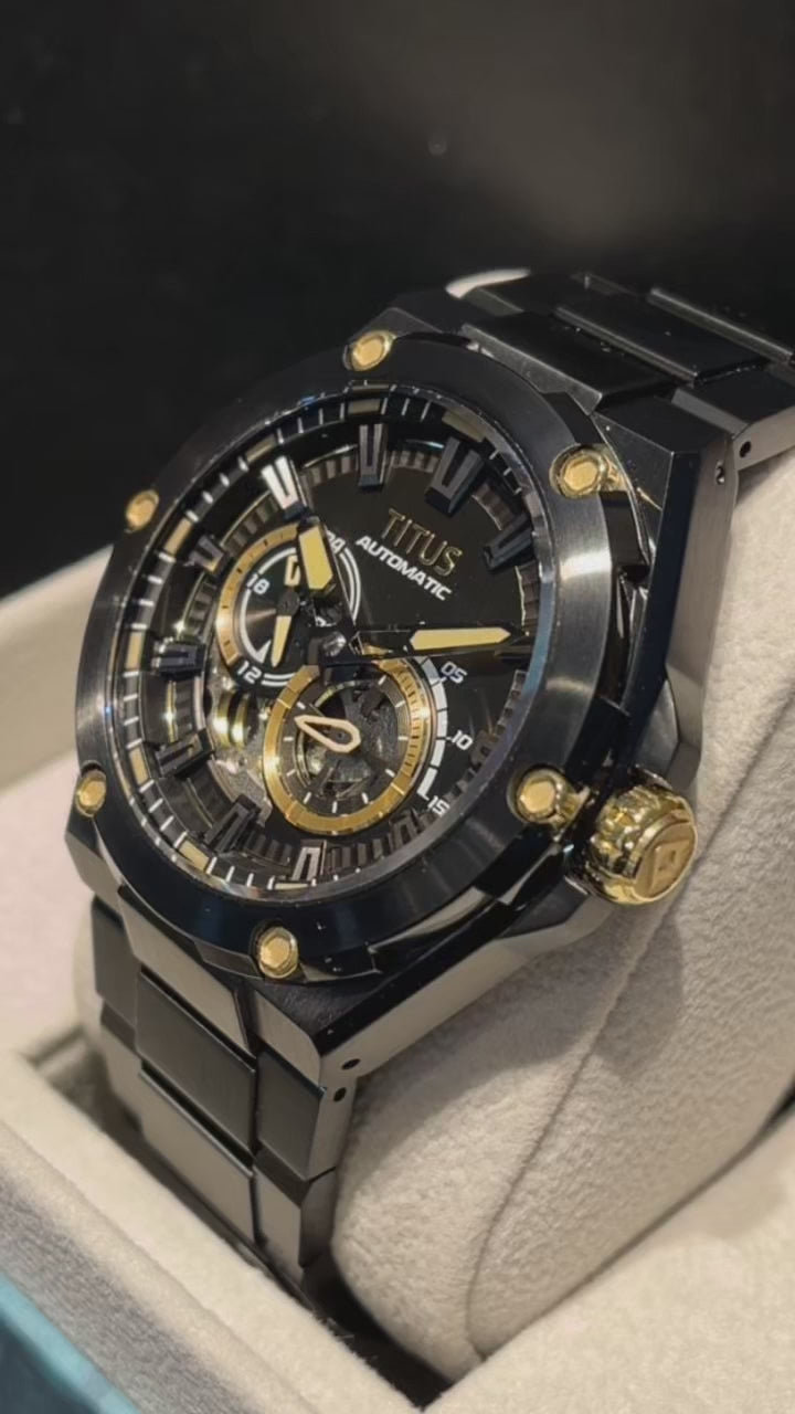 SOLVIL ET TITUS VOYAGER W06-03343-005 MULTI-FUNCTION AUTOMATIC MEN WATCH