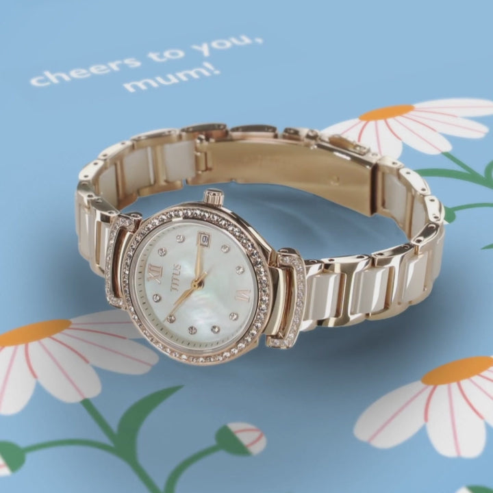 SOLVIL ET TITUS FAIR LADY W06-03139-002 3 HANDS DATE QUARTZ WOMEN WATCH