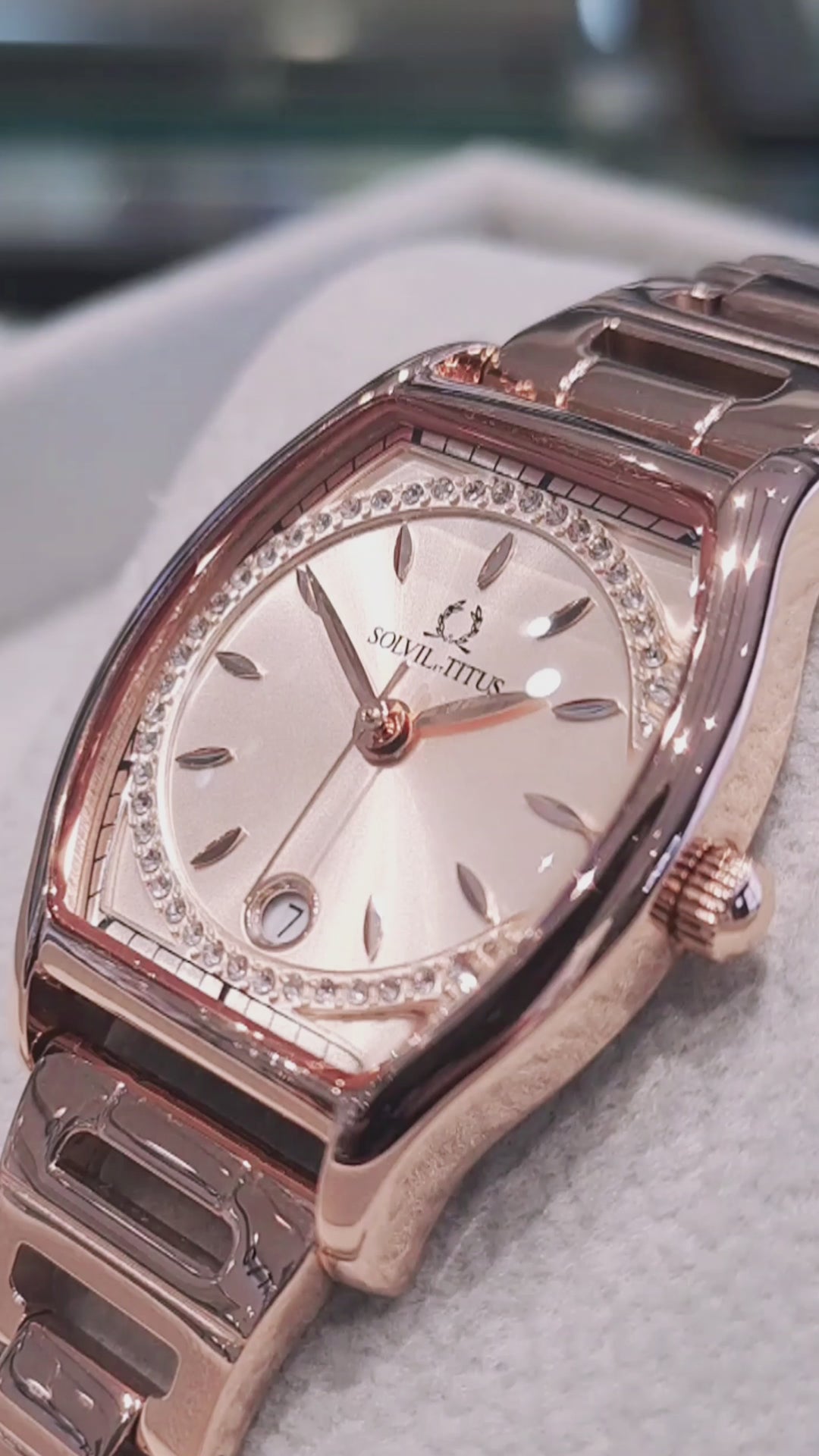 SOLVIL ET TITUS BARISTA W06-03326-012 3 HANDS DATE QUARTZ WOMEN WATCH