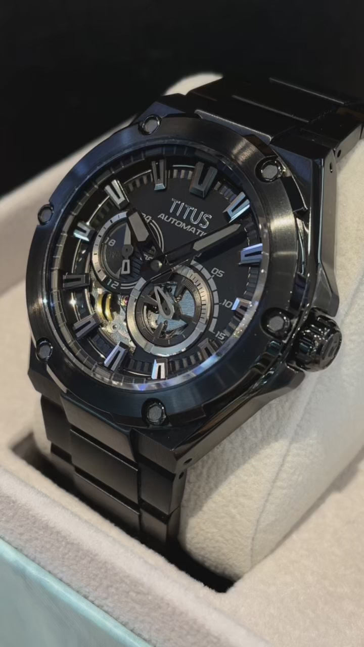 SOLVIL ET TITUS VOYAGER W06-03343-007 MULTI-FUNCTION AUTOMATIC MEN WATCH