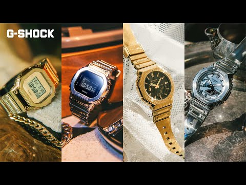 CASIO G-SHOCK G-STEEL GM-5600YM-8DR FINE METALLIC DIGITAL SILVER WATCH
