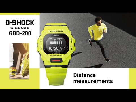 CASIO G-SHOCK SPORTS GBD-200-9DR DIGITAL LIME GREEN WATCH