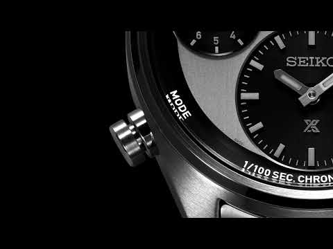 SEIKO PROSPEX SFJ001P1 ONE HUNDREDTH OF A SECOND SPEEDTIMER SOLAR CHRONOGRAPH MEN WATCH