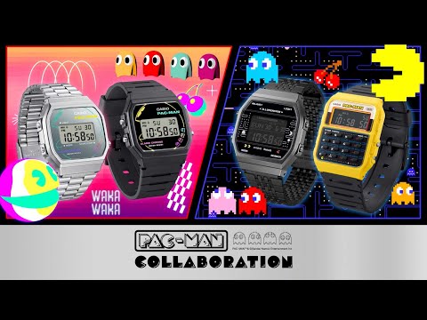CASIO G-SHOCK PAC-MAN COLLABORATION STANDARD MEN WATCH F-91WPC-1ADR
