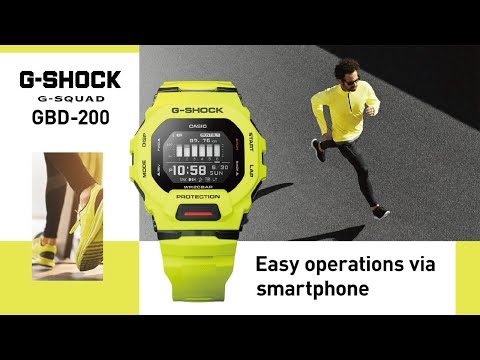 CASIO G-SHOCK SPORTS GBD-200-9DR DIGITAL LIME GREEN WATCH