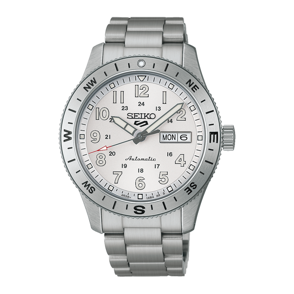 SEIKO 5 SPORTS HDB007K1 FIELD SILVER AUTOMATIC MEN WATCH