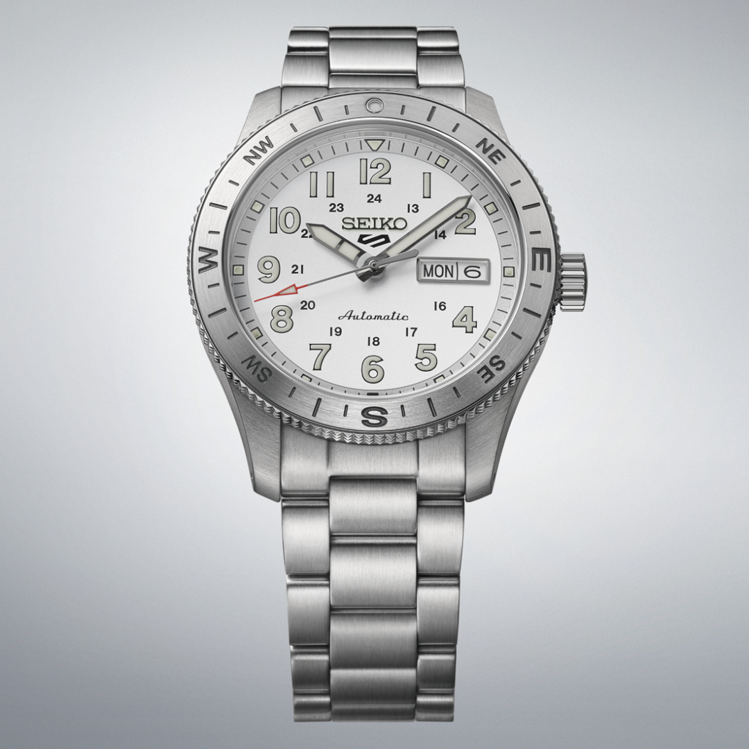 SEIKO 5 SPORTS HDB007K1 FIELD SILVER AUTOMATIC MEN WATCH