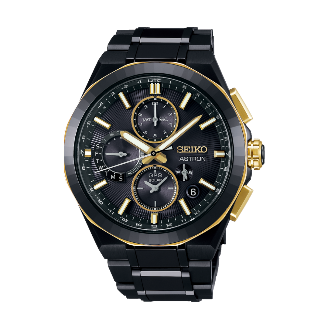 Seiko Astron SSH156J1 Kintaro Hattori 100th Anniversary Limited Edition GPS Solar Men’s Watch with titanium case and ceramic bezel