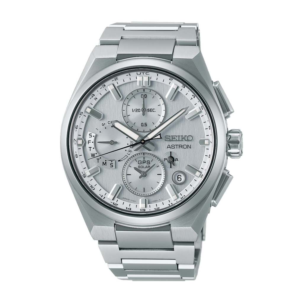 Seiko Astron SSH159J1 Dual-Time GPS Solar Chronograph Men Watch