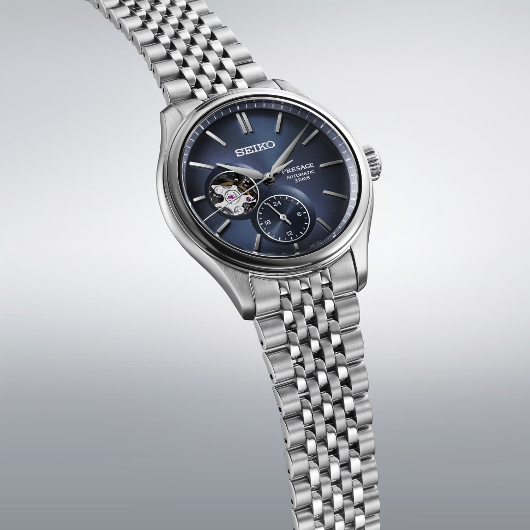 Seiko SPB527J1 open-heart complication showing 6R5J automatic movement