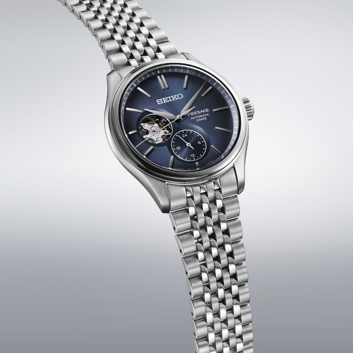 Seiko SPB527J1 open-heart complication showing 6R5J automatic movement
