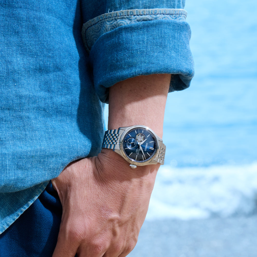 Seiko SPB527J1 Japan Blue dial dress watch elegant formal wear styling